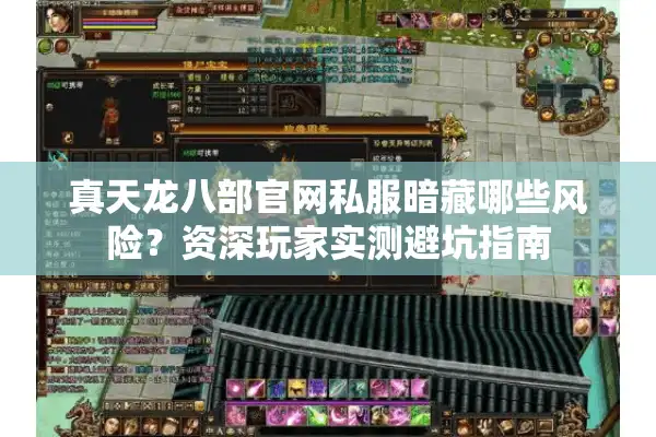 真天龙八部官网私服暗藏哪些风险？资深玩家实测避坑指南