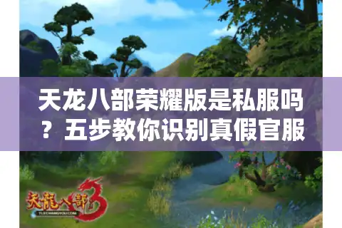 天龙八部荣耀版是私服吗？五步教你识别真假官服版本