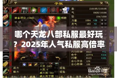 哪个天龙八部私服最好玩？2025年人气私服高倍率独家玩法测评