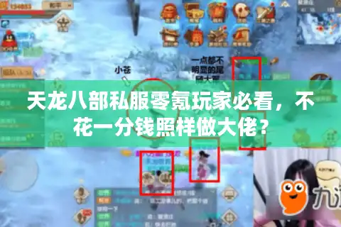 天龙八部私服零氪玩家必看，不花一分钱照样做大佬？