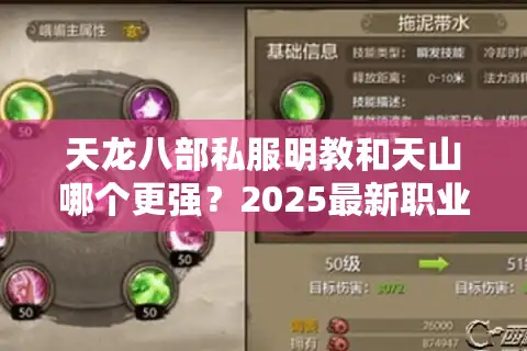 天龙八部私服明教和天山哪个更强？2025最新职业选择攻略