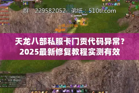 天龙八部私服卡门贡代码异常？2025最新修复教程实测有效