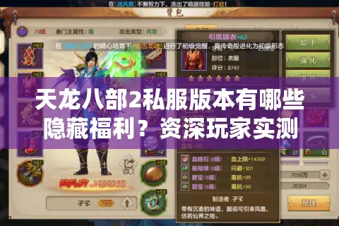 天龙八部2私服版本有哪些隐藏福利？资深玩家实测三大避坑指南