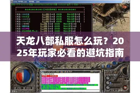 天龙八部私服怎么玩？2025年玩家必看的避坑指南