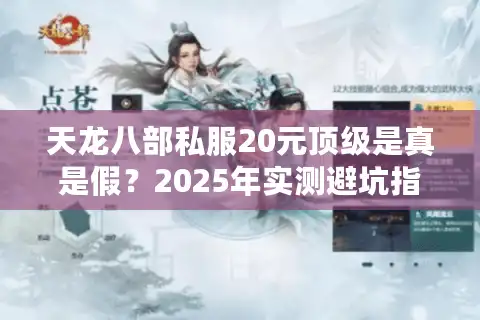 天龙八部私服20元顶级是真是假？2025年实测避坑指南