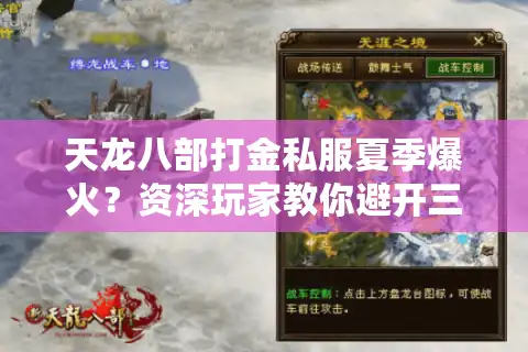 天龙八部打金私服夏季爆火？资深玩家教你避开三大陷阱