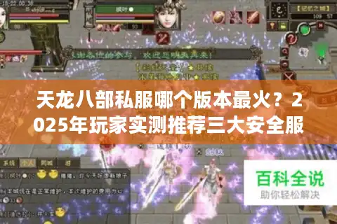 天龙八部私服哪个版本最火？2025年玩家实测推荐三大安全服