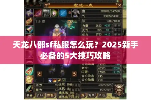 天龙八部sf私服怎么玩？2025新手必备的5大技巧攻略