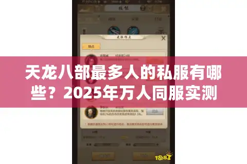 天龙八部最多人的私服有哪些？2025年万人同服实测推荐