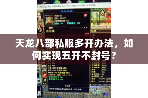 天龙八部私服多开办法，如何实现五开不封号？