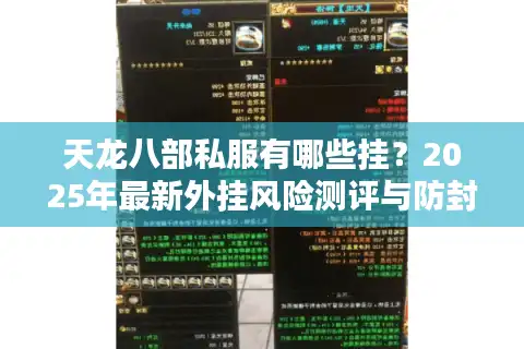 天龙八部私服有哪些挂？2025年最新外挂风险测评与防封指南