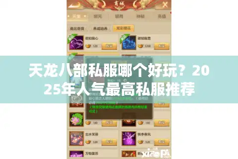 天龙八部私服哪个好玩？2025年人气最高私服推荐