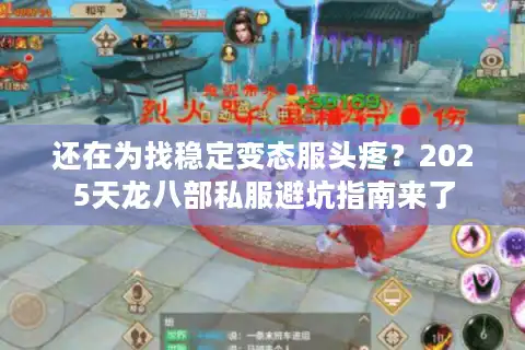 还在为找稳定变态服头疼？2025天龙八部私服避坑指南来了