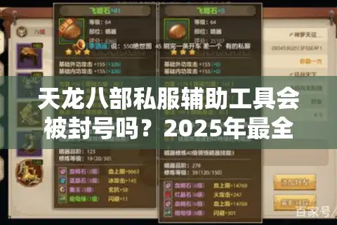 天龙八部私服辅助工具会被封号吗？2025年最全避坑指南