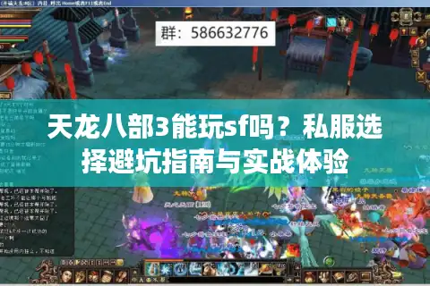 天龙八部3能玩sf吗？私服选择避坑指南与实战体验