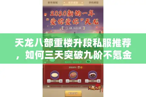 天龙八部重楼升段私服推荐，如何三天突破九阶不氪金？