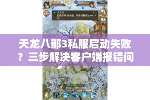 天龙八部3私服启动失败？三步解决客户端报错问题