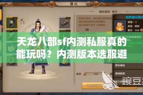 天龙八部sf内测私服真的能玩吗？内测版本选服避坑指南