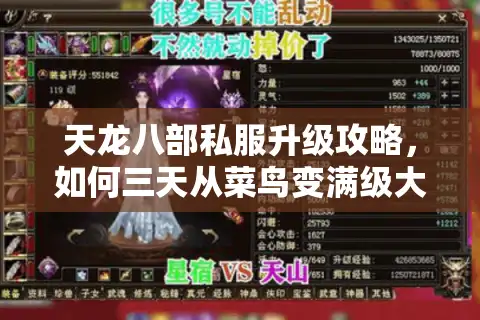 天龙八部私服升级攻略，如何三天从菜鸟变满级大佬？