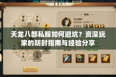 天龙八部私服如何避坑？资深玩家的防封指南与经验分享