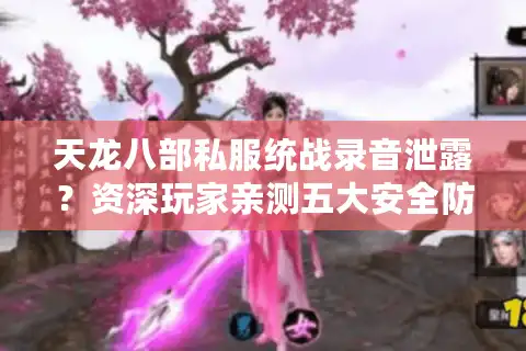 天龙八部私服统战录音泄露？资深玩家亲测五大安全防护方案