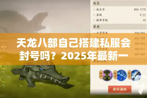 天龙八部自己搭建私服会封号吗？2025年最新一键开服工具实测