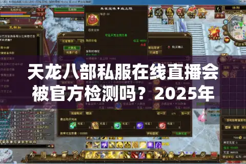 天龙八部私服在线直播会被官方检测吗？2025年防封号实操指南