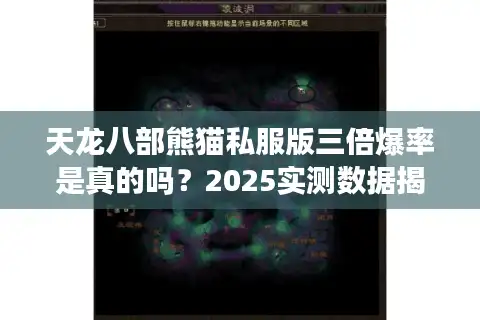 天龙八部熊猫私服版三倍爆率是真的吗？2025实测数据揭秘