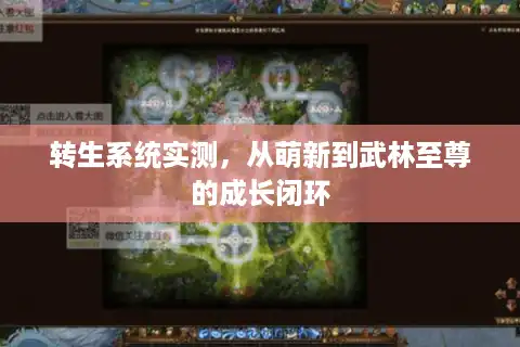 转生系统实测，从萌新到武林至尊的成长闭环