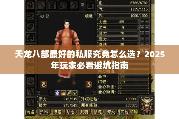 天龙八部最好的私服究竟怎么选？2025年玩家必看避坑指南