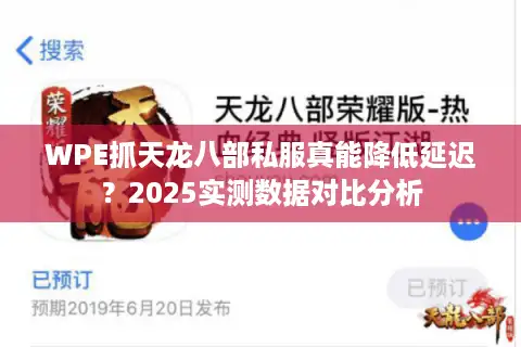 WPE抓天龙八部私服真能降低延迟？2025实测数据对比分析