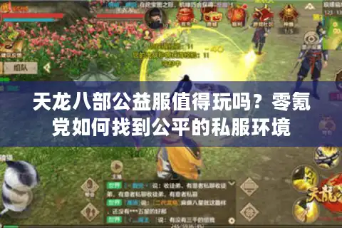 天龙八部公益服值得玩吗？零氪党如何找到公平的私服环境