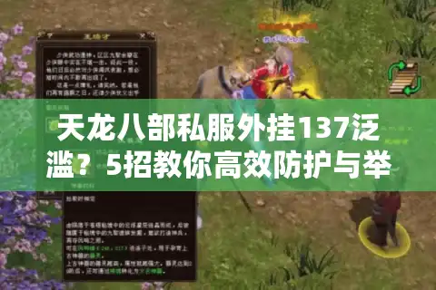 天龙八部私服外挂137泛滥？5招教你高效防护与举报
