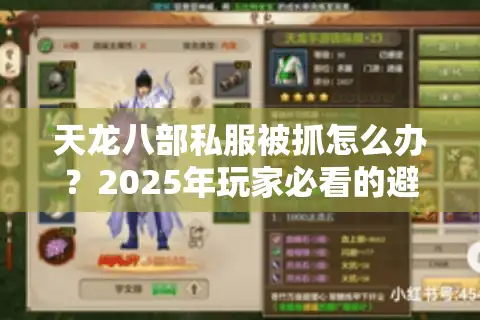 天龙八部私服被抓怎么办？2025年玩家必看的避坑指南